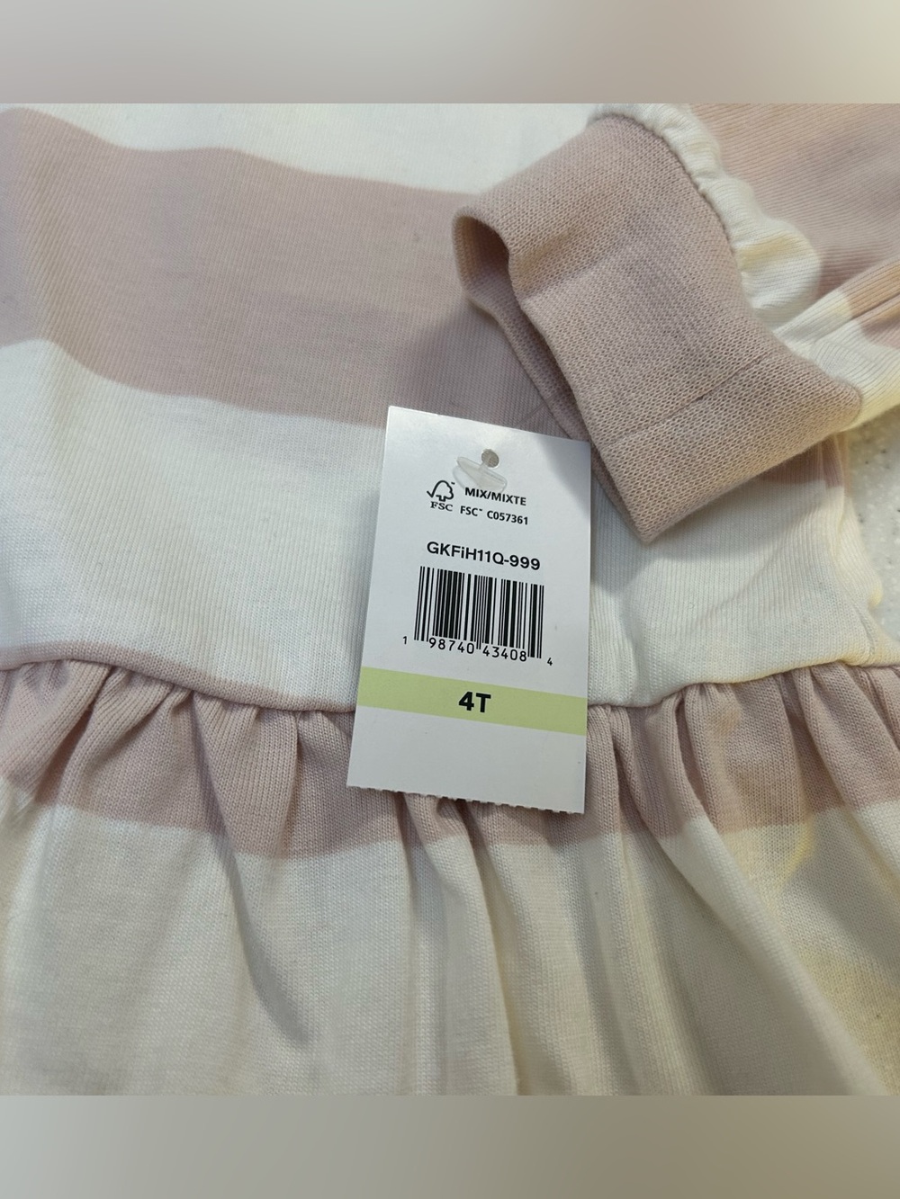 NWT Baby Gap Rugby Polo Dress G Patch Bear Embroidered Girls Size 4T - Picture 3 of 6